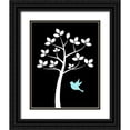 thumbnail image 1 of Robinson, Tamara 15x18 Black Ornate Wood Framed with Double Matting Museum Art Print Titled - Girl Bird Tree II, 1 of 4