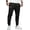 Black, variant on Mens Casual Joggers Pants - Cotton Drawstring Chino Cargo Pants Hiking Outdoor Twill Track Jogging Sweatpants Pants