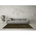 thumbnail image 3 of Ahgly Company Indoor Round Abstract Brown Contemporary Area Rugs, 3' Round, 3 of 4