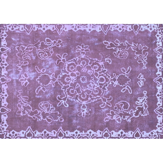 Ahgly Company Indoor Rectangle Abstract Blue Modern Area Rugs, 3' x 5'