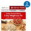 (2 pack) (2 Pack) Nutrisystem 5 Day Protein Powered Weight Loss Kit, 3.9 lbs, 15 Meals and 5 Snacks