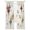 Jujube, orange, beige, variant on Brown Green Diamond Sheer Curtains 72 Inch Length 2 Panels Set Window Treatments, Modern Geometric Middle Century Beige Rod Pocket Semi Curtains for Living Room/Bedroom/Kitchen Décor, 104"W x 72"L