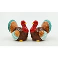 thumbnail image 2 of Hand Painted Ceramic Turkey Salt and Pepper Shakers 2.5in, 2 of 5
