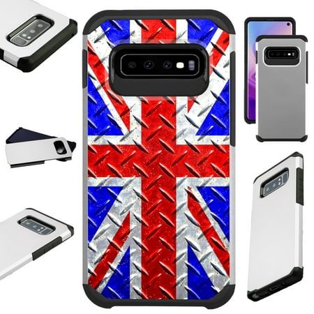 Compatible Samsung Galaxy S10 S 10 5G (2019) Case Hybrid TPU Fusion Phone Cover (UK Flag (Best House Phones 2019 Uk)
