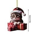 Baby Pendant Christmas Tree Charm Cute Cartoon Car Pendant 2d Flat