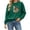 Army Green_D01, variant on gbyLJF Womens Pink Christmas Tree Sweatshirt Bow Graphic Long Sleeve Fleece Pullover Xmas Holiday Fall Winter Tops