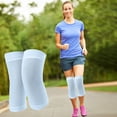 thumbnail image 5 of Hyknon Knee Sleeve for Women Men, Breathable Ribbed Knit Knee Sleeve, Elastic Warm No-Slip Recovery Knee Brace, Lightweight Thin Knee Pads for Running Pain Relief Arthritis Yoga Rheumatism (Blue M), 5 of 6