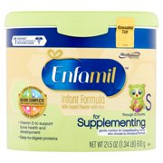 Enfamil for Supplementing Milk-Based Powder with Iron Infant Formula Through 12Months, 21.5 oz, 4 ct