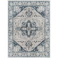 thumbnail image 2 of Allegro Navy/Grey 9' x 12' Traditional Rectangle Area Rug, 2 of 3