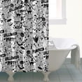thumbnail image 4 of Halloween Doodle Halloween Elements Shower Curtain 72"x84" ,Bathroom Decorative Shower Curtains Set with 12 Hooks,Modern Waterproof Washable Shower Curtain, 4 of 6