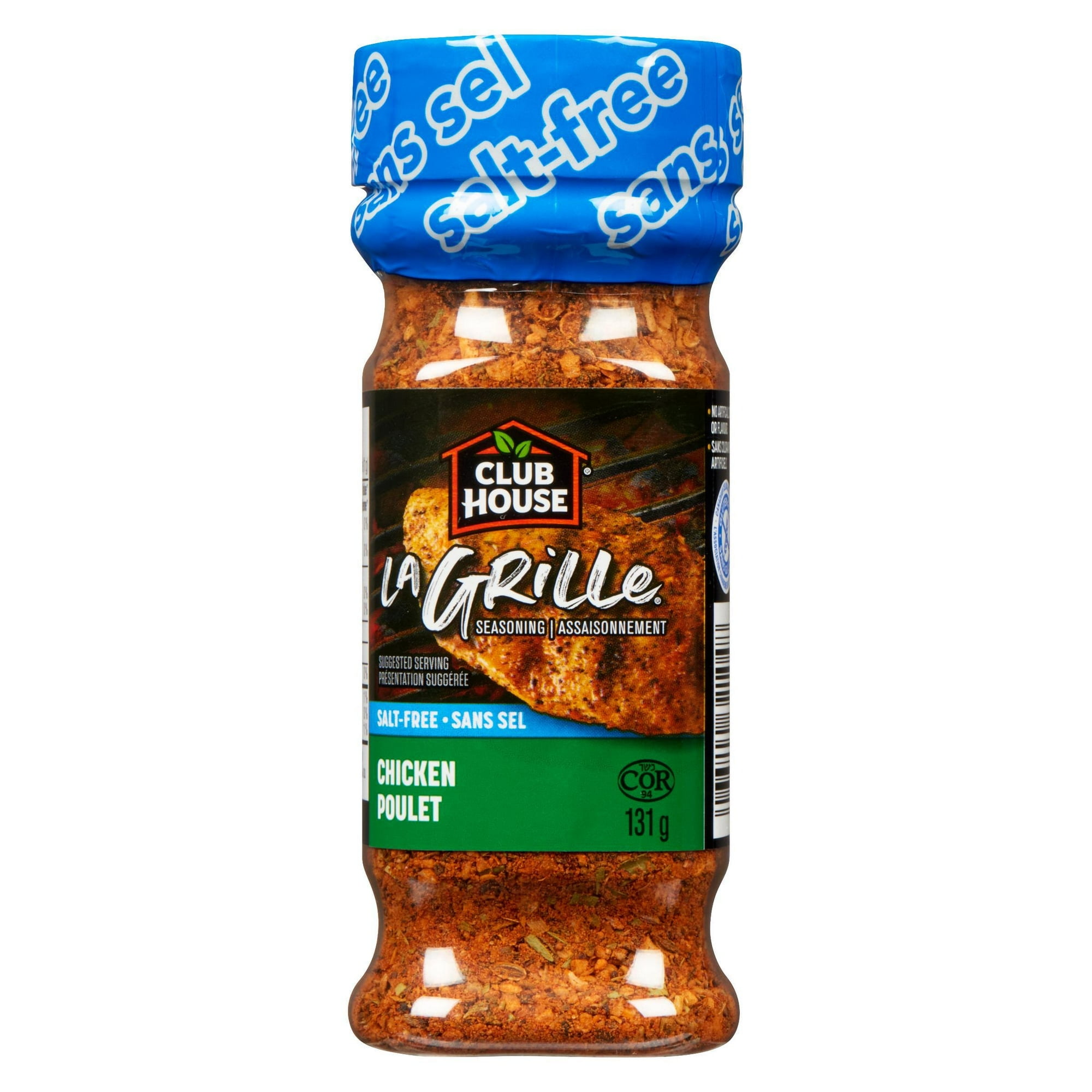 Club House La Grille Chicken Seasoning, Salt-Free, 131g
