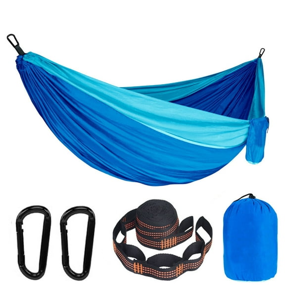 Camping Hammock with 2 Tree Straps and 2 Carabiner Hooks