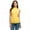 Yellow, variant on Ichuanyi Womens Tops Womens Sleeveless Solid Slim Fit Turtleneck Tee Shirt Top Blouse