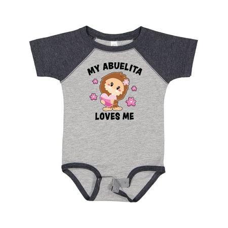 

Inktastic My Abuelita Loves Me with Bigfoot Girls Baby Bodysuit