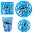 thumbnail image 4 of Decoración de cumpleaños de Disney Stitch, suministros para fiestas, vajilla, vasos de papel, platos, manteles, pancartas, telón de fondo, juego de globos, baby shower, 4 of 5