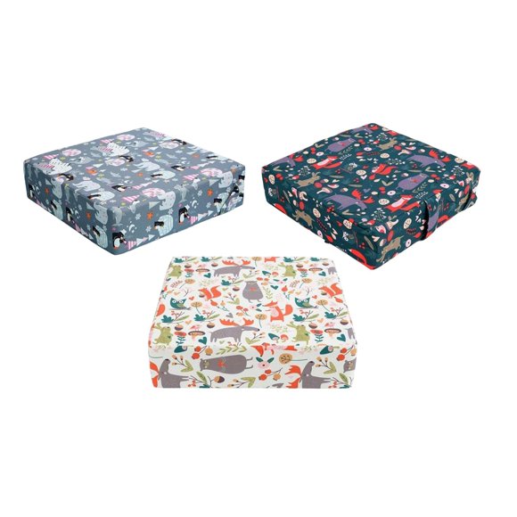Portable Dining Chair Cushion Baby Chair Seat Bear Gray + Portable Dining Chair