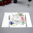 thumbnail image 2 of MKHERT Watercolor Unicorn Horse with Flower Bouquet Placemats Table Mats for Dining Room Kitchen Table Decoration 12x18 inch,Set of 6, 2 of 4