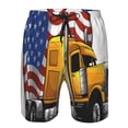 thumbnail image 3 of Fotbe American Truck Trajes de Baño Estampados para Hombre, Shorts de Verano de Secado Rápido, Ropa de Playa, Bañadores-Small, 3 of 6