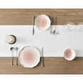 thumbnail image 4 of TRAHOO-Linen Textured Border Table Runner, 14 x 60 Inch White, Farmhouse Style White Table Runners 60 Inches Long, Easy Care Everyday Polyester Table Runner, 4 of 4