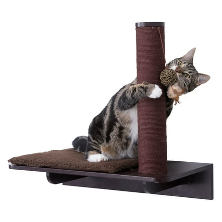 Wall Mount Scratching Post with Relaxing Shelf