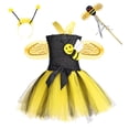 thumbnail image 4 of SUXIAN Toddler Girl Dress Sleeveless Cartoon Holiday Party Performance Outfit 2 9 Years Girls Summer Dresses Yellow_001 8-9 Years, 4 of 5