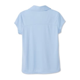French Toast Girls School Uniform Short Sleeve Performance Polo Shirt, Sizes 4-20 & Plus
