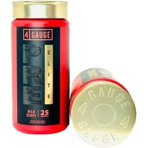 4 Gauge Elite Preworkout Supplement, All-Natural, High-Stim, Powerful, Sustained Energy, Sucralose-Free, Delicious, No Crash, 25 Servings