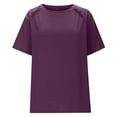 thumbnail image 4 of Plebaso T-Shirts pour Femmes Manches Courtes Col Rond T-Shirts d'Été Décontractés Basiques, 4 of 7