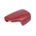 thumbnail image 1 of Coche Marcha Cambio Perilla Cubierta Pegatina Adorno Carbono Fibra Patrón Rojo, 1 of 1