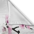 thumbnail image 3 of Ambesonne Floral Kitchen Curtains, Apricot Flowers Blooms, 55"x39", Pink Black White, 3 of 3