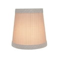 thumbnail image 2 of Aspen Creative 32721-2 Small Hardback Empire Shape Chandelier Clip-On Lamp Shade Set (2 Pack), Transitional Design in Grey, 4" bottom width (3" x 4" x 4"), 2 of 7