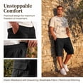 thumbnail image 7 of IAJDKMEK Men's Cargo Shorts with Pockets - Elastic Waist Casual Shorts, Comfortable Hiking Shorts, and Versatile Sports Shorts with Drawstring,Black L, 7 of 7