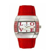 Ladies Swiss Legend Red "Love" Chronograph Watch