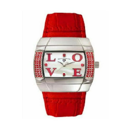Ladies Swiss Legend Red "Love" Chronograph Watch