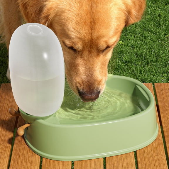 Dog Water Bottle with Foldable Silicone Bowl, 500ml Portable Travel Water Dispenser for Walking, Hiking and Camping