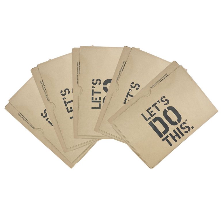 FCV 30 Gallon Lawn & Leaf 2-Ply Heavy-Duty Yard Waste Compost Paper Bags, 30 Count