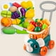 thumbnail image 1 of Mini carrito de de Carrito con 16 piezas de verduras, en edad Tiendas de comestibles Hugo juguetes del carro de la compra, 1 of 9