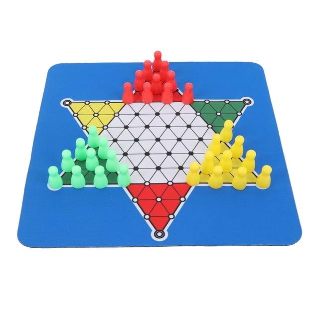 Chinese Checkers Game Set, Flexible Easy To Clean Chinese Checkers Multifunction for Travel
