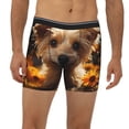 thumbnail image 2 of Rateoe Sunflower Cute Puppy Print Men’s Underwear Boxer Briefs Soft Comfortable Underwear Boxer Briefs, Long Leg Briefs,Anti-chafing Boxer Briefs, 2 of 7
