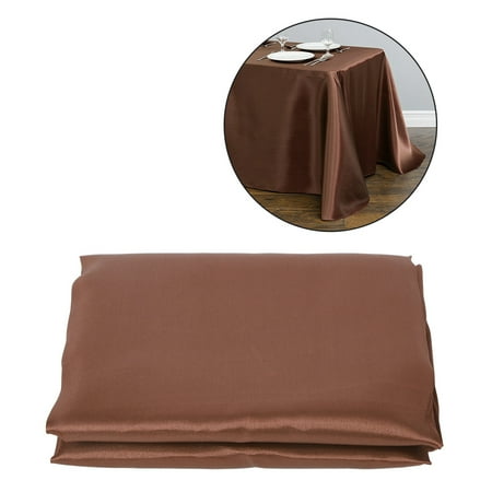 

Tablecloth Beautiful Household Polyester Fiber Table Cover For Party Decor Banquet Hotel Home Chocolate Color Wine Red Color