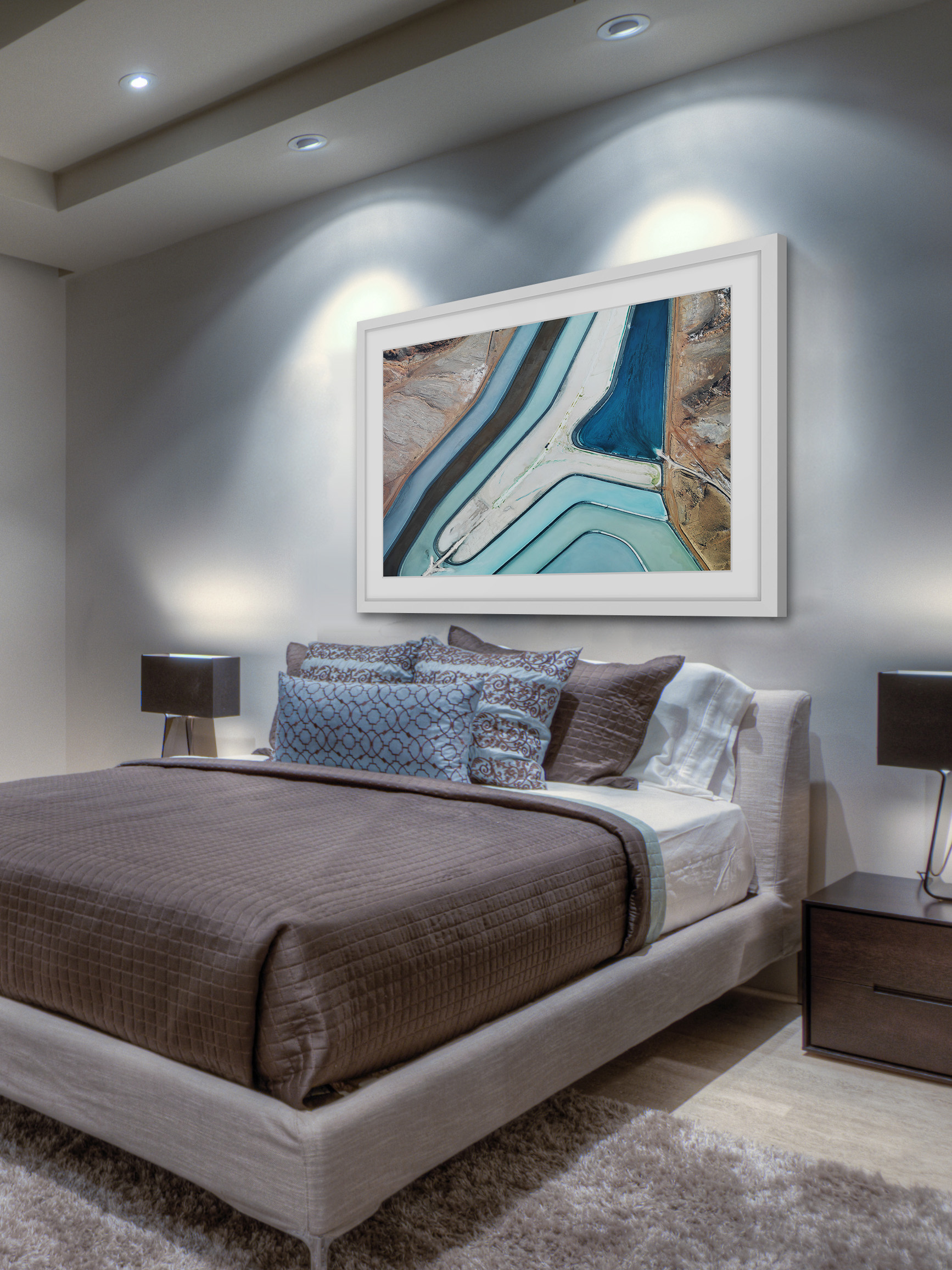 "Winding River" Framed Painting Print