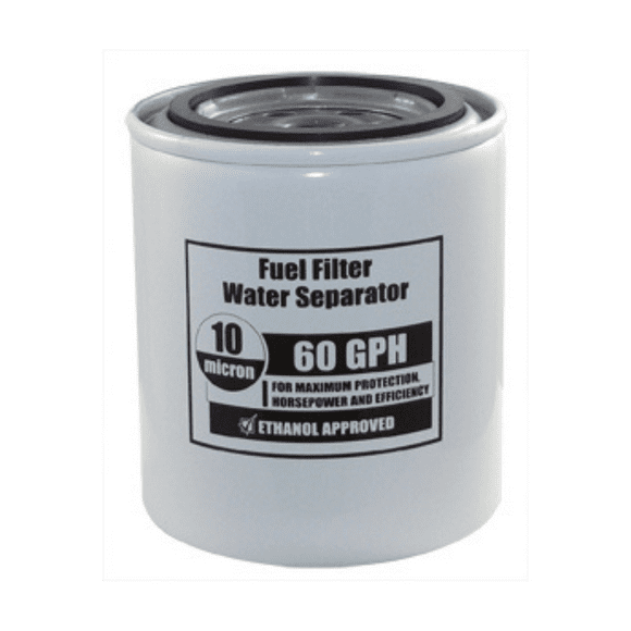 Blue Dog Marine Fuel Filter only drainable Water Separator for drain bowl type, 10 micron, w/logo