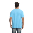 thumbnail image 3 of Zfeel Short Sleeve Super-Soft Blank T-Shirt for Men, Ideal for DTG, Heat Transfers & Embroidery, Aquatic Blue, 3XL, 3 of 5