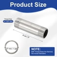 thumbnail image 2 of 304 Stainless Steel Pipe Fitting, 3/4" BSP Male x 3/4" BSP Male Threaded 3" Length Nipple Cast Pipe, 2 of 6