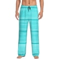 thumbnail image 1 of Balery Turquoise Wooden Pantalones de pijama para hombre, pijama ultraligero, pantalón de descanso-3X-Large, 1 of 6