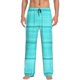 thumbnail image 1 of Fotbe Turquoise Wooden Pantalones de Pijama para Hombre, Pantalones de Dormir, Pantalones de Casa con Cintura Ajustable y Bolsillos-XX-Large, 1 of 6