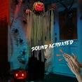 thumbnail image 6 of Halloween Decorations Outdoor - 6 Ft. Large Animated Root of Evil Prop with Spooky Sound - Sound & Touch Activated Sensor - Animatronic Scary Props Decor for Home Party Indoor Outside Yard Decoration, 6 of 6