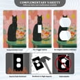 thumbnail image 3 of Light Switch Cover Switch Plate Outlet Cover Plug Cover for Electrical Duplex Outlets Black Cat and Goldfish Bowl, 3 of 6