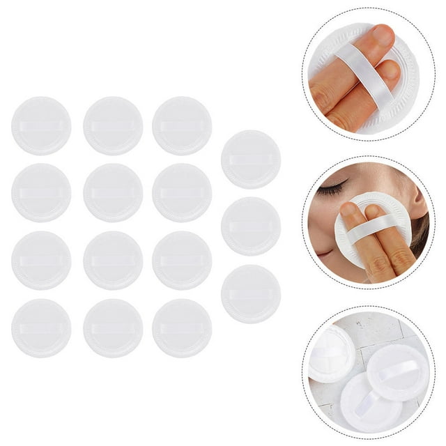 HEALEEP 15pcs Makeup Applicators Soft Cotton for Safe for Sensitive Skin Women Home Use