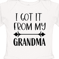 thumbnail image 4 of Inktastic I Got It From My Grandma Boys or Girls Long Sleeve Baby Bodysuit, 4 of 5